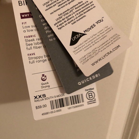 Athleta pink and orange bikini top - Picture 3 of 5